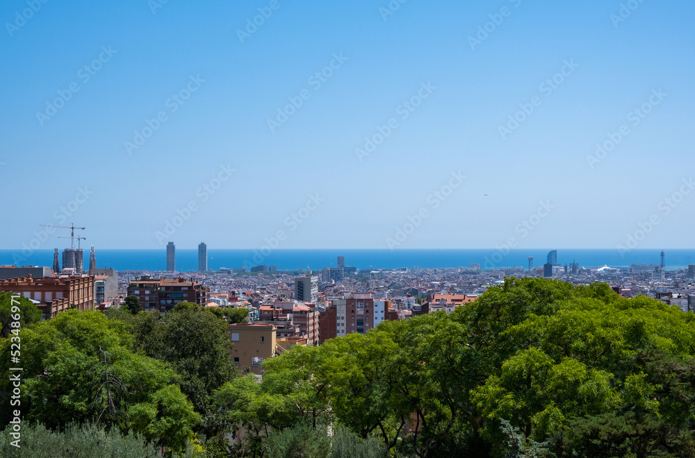Obraz premium View of the Barcelona city