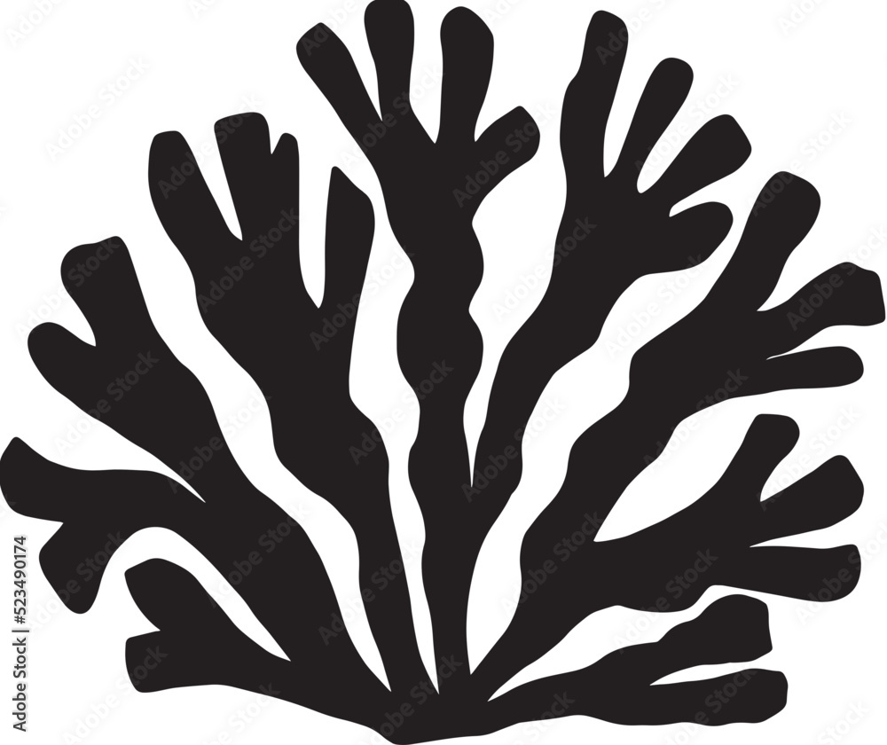 seaweed silhouette seaweed silhouette