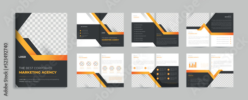 Modern professional corporate business catalogue brochure template or annual report design