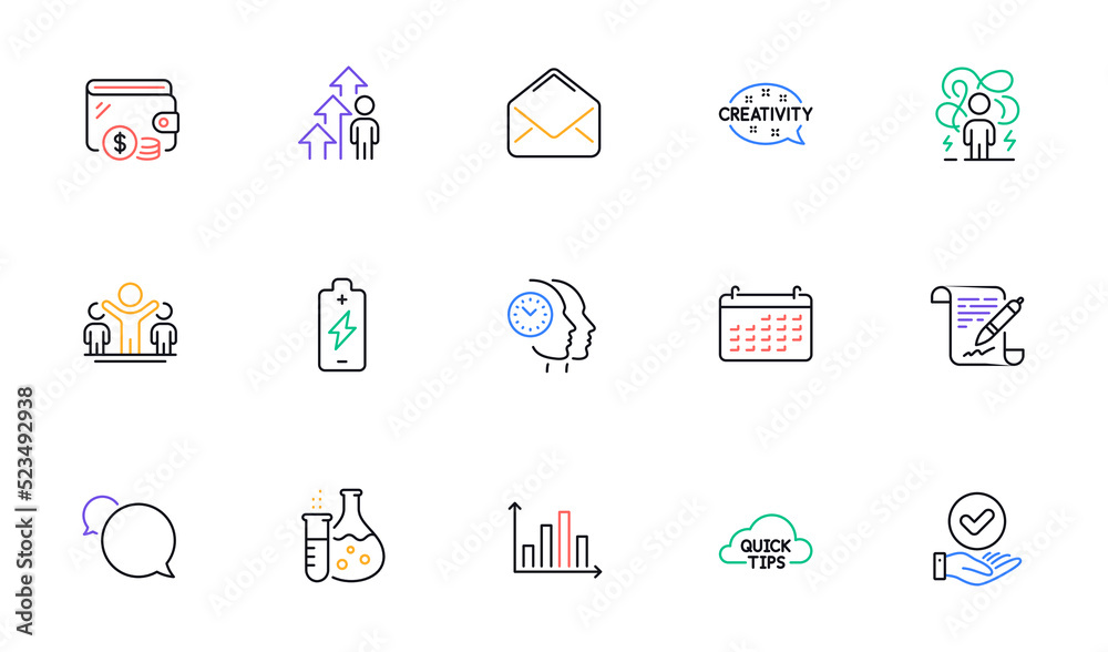 Battery charging, Calendar and Difficult stress line icons for website, printing. Collection of Winner, Approved checkbox, Messenger icons. Time management, Chemistry flask. Vector Battery charging, Calendar and Difficult stress line icons for website, printing. Collection of Winner, Approved checkbox, Messenger icons. Time management, Chemistry flask. Vector