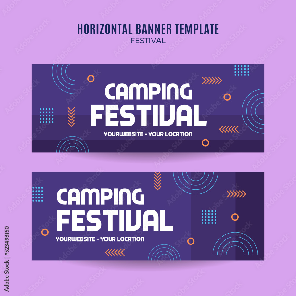 Festival Web Banner for Social Media Horizontal Poster, banner, space area and background Festival Web Banner for Social Media Horizontal Poster, banner, space area and background