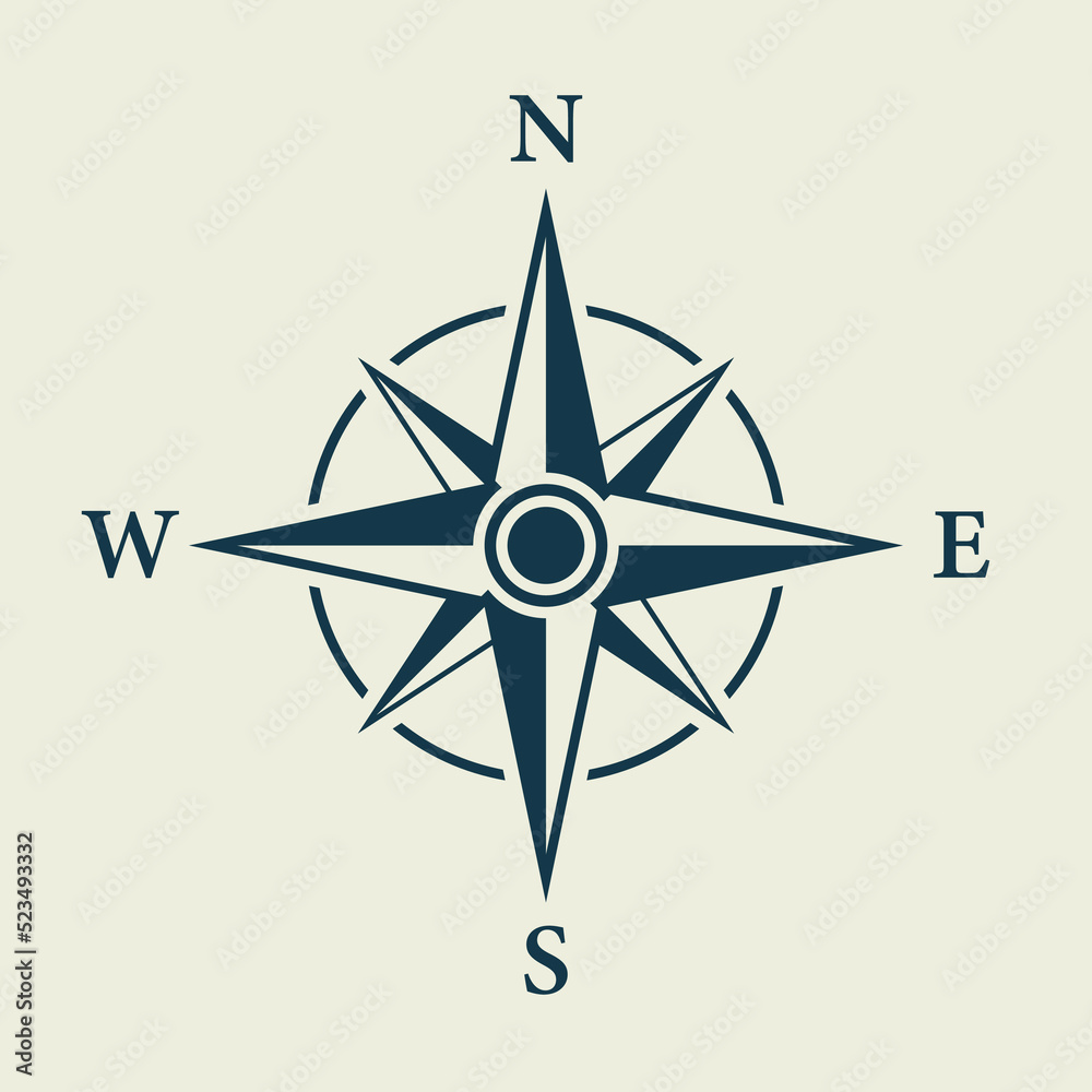 Compass Map Silhouette Icon. Rose Wind Navigation Retro Equipment Glyph Pictogram. Adventure Direction Arrow to North South West East Orientation Navigator Modern Sign. Isolated Vector Illustration Compass Map Silhouette Icon. Rose Wind Navigation Retro Equipment Glyph Pictogram. Adventure Direction Arrow to North South West East Orientation Navigator Modern Sign. Isolated Vector Illustration