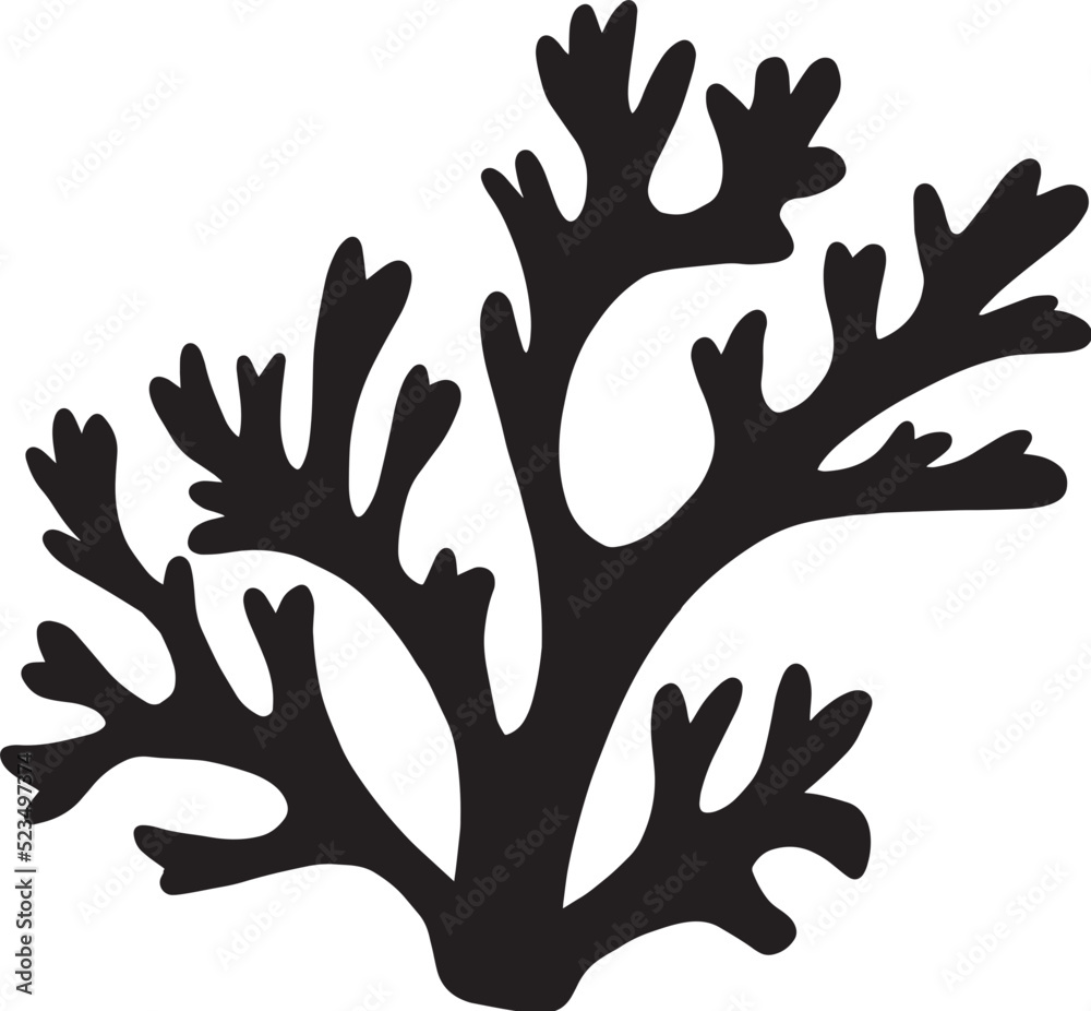 seaweed silhouette seaweed silhouette