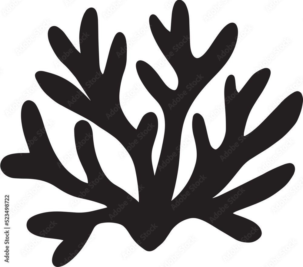 seaweed silhouette seaweed silhouette