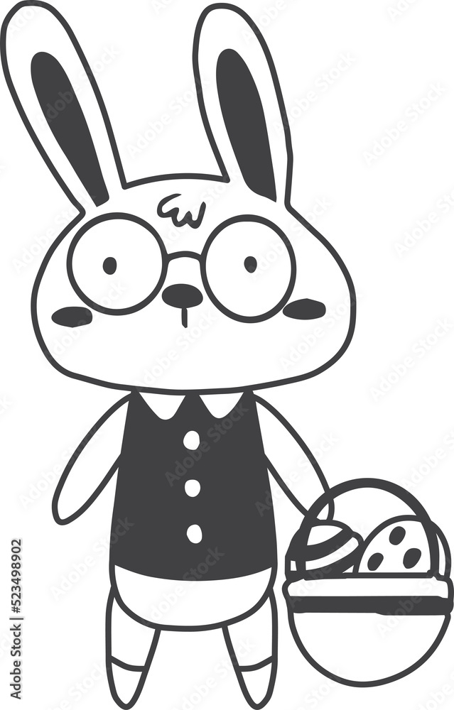 Obraz premium easter illustration on transparent background