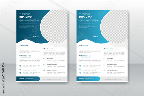 Creative Modern Professional Corporate Business Flyer Design Template