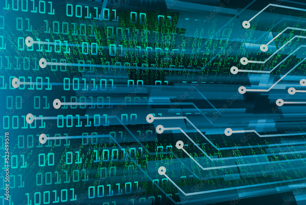 cyber circuit future technology concept background