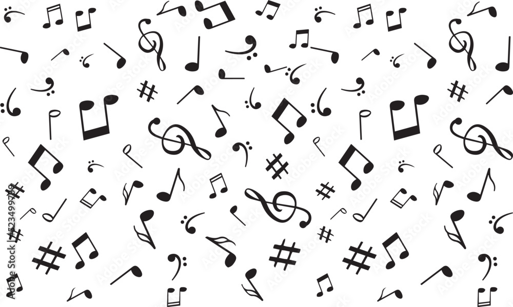 abstract music notes seamless background, music background abstract music notes seamless background, music background