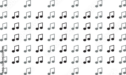 Abstract music pattern background vector, music background vector