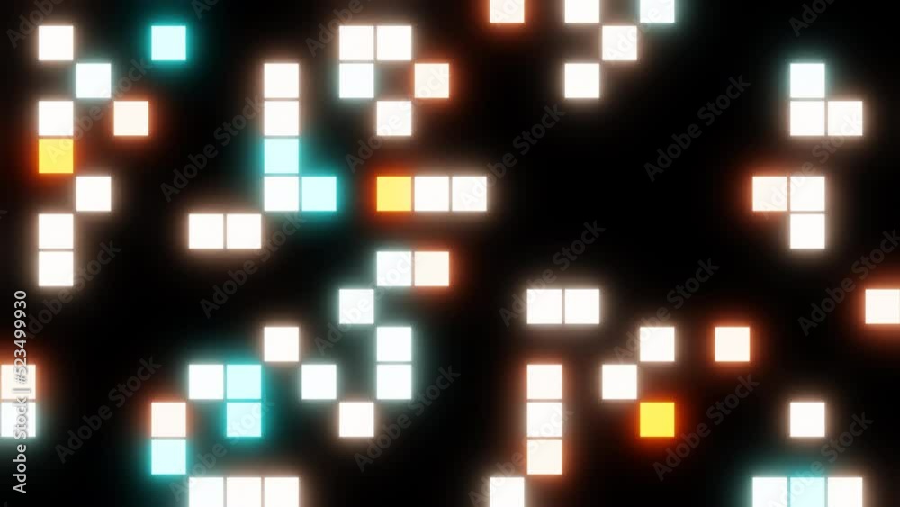 Led neon glowing blinking square grid dance floor loop animation Led neon glowing blinking square grid dance floor loop animation