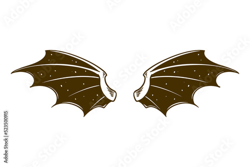dragon wing vector illustra...