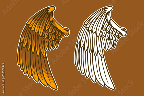 eagle wing vector illustration