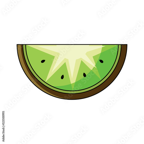 kiwi fruit logo icon illustration design