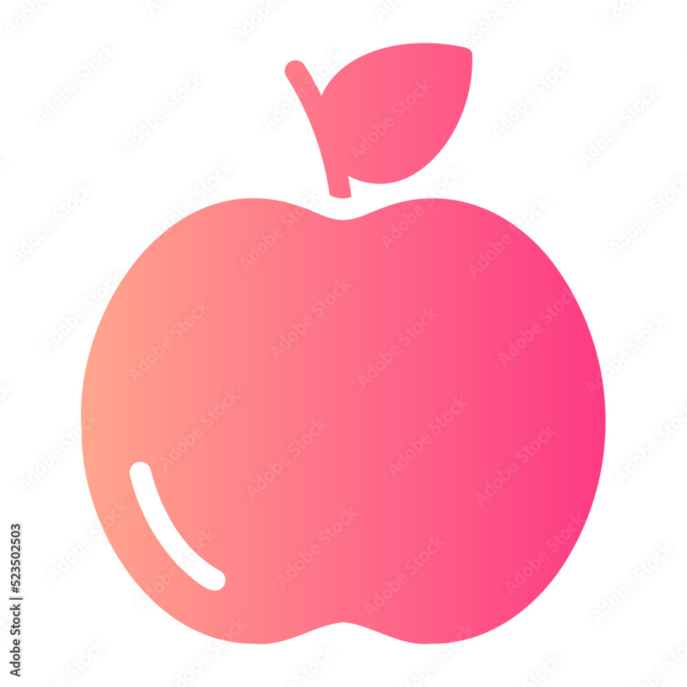 apple gradient icon apple gradient icon