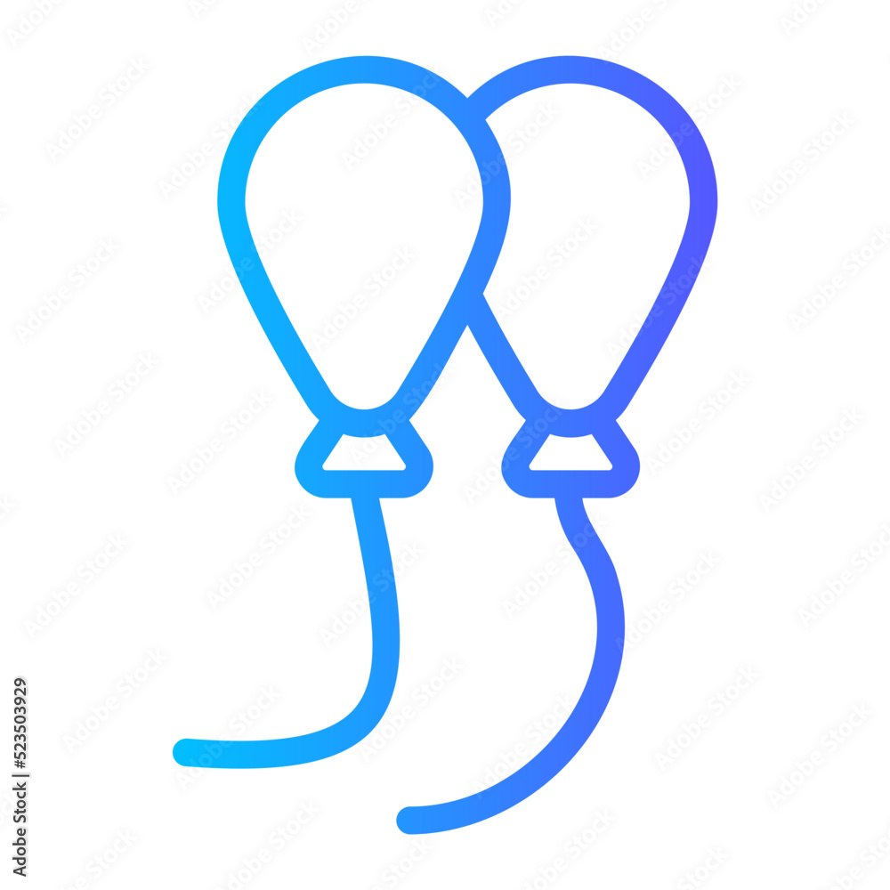 balloons gradient icon balloons gradient icon