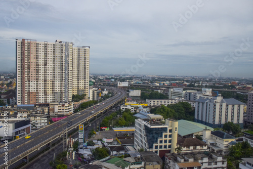 View of skyscrapers in Bangkok  Thailand in the morning
