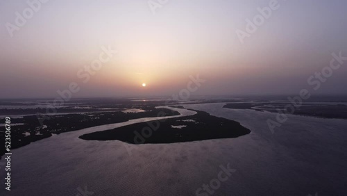 Sunset in Senegal - Sine Saloum photo