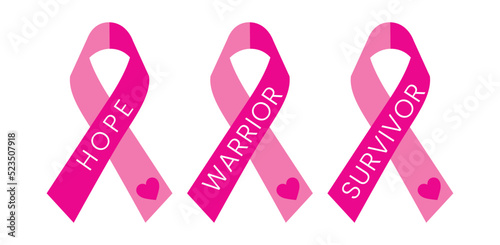 World Breast Cancer Awareness Month in October. Breast Cancer Day. Breast Cancer Disease Awareness And Prevention Design. Vector Illustration