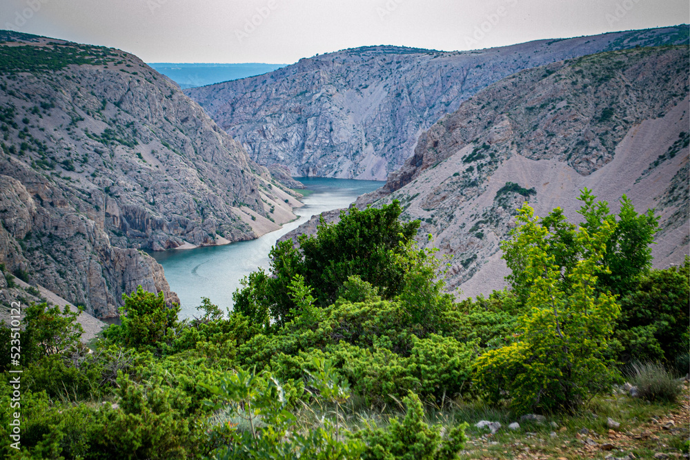 River Zrmanja Canyon, Croatia, northern Dalmatia, landscape
