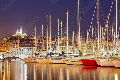 Marseille am Abend, Frankreich