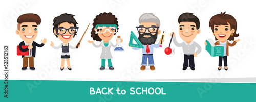 Set of Cartoon Teachers