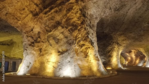 Panorama of the salt cave Tuz Terapi Merkez, Tuzluca, Eastern Anatolia, Turkey photo