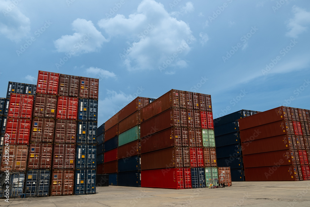 Shot photo of container in processes order and product at warehouse logistic in cargo freight.
Shot photo of container in processes order and product at warehouse logistic in cargo freight.