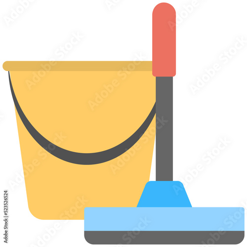 Cleaning Bucket and Wiper 