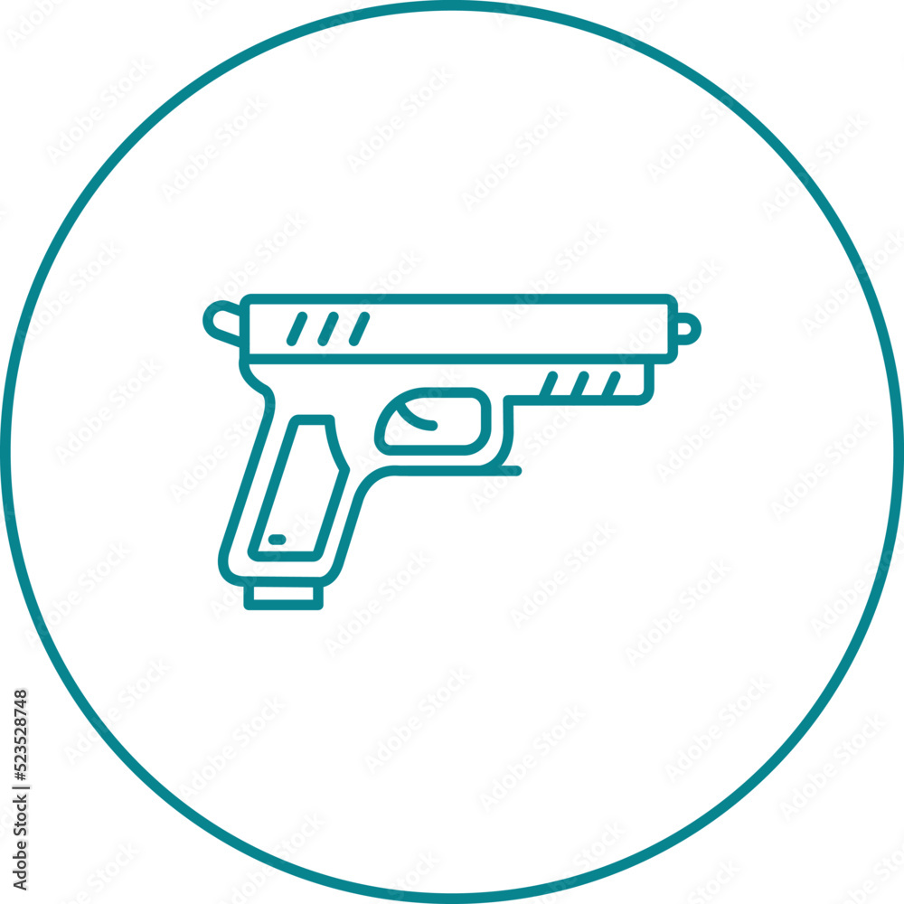 Obraz premium Gun Icon