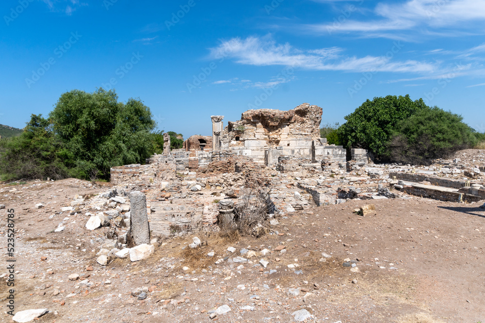 Ruins of Ephesus, on a sunny day.