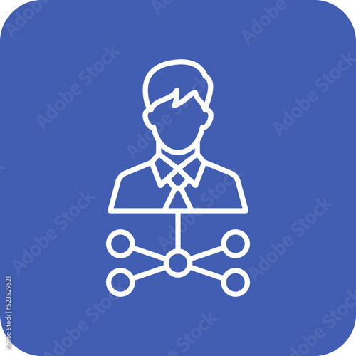 Affiliate Marketing Multicolor Round Corner Line Inverted Icon