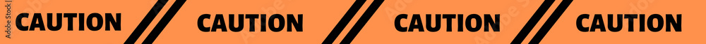 Caution lines Warning tape isolated. Danger signs.