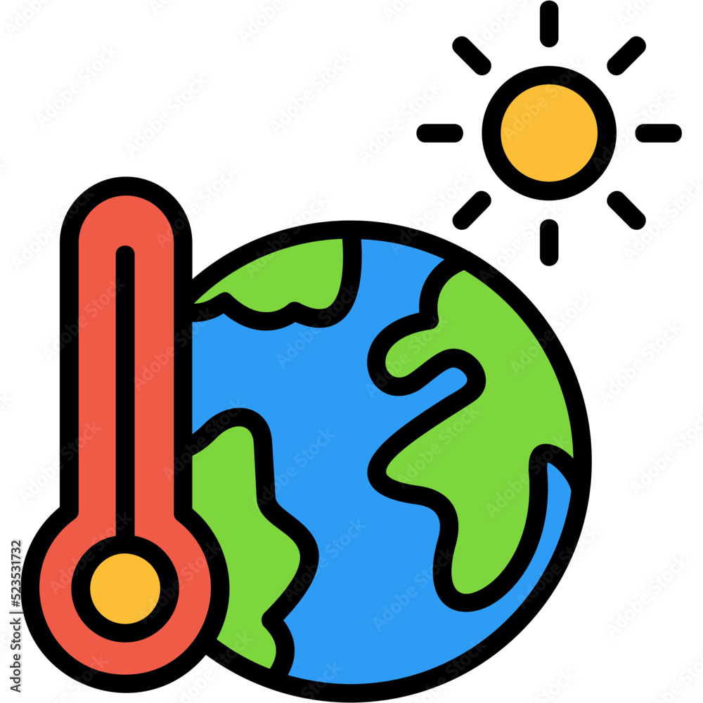 Global Warming Icon Global Warming Icon