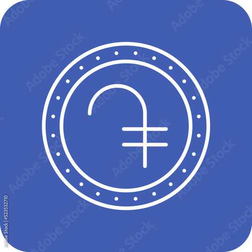 Dram Multicolor Round Corner Line Inverted Icon