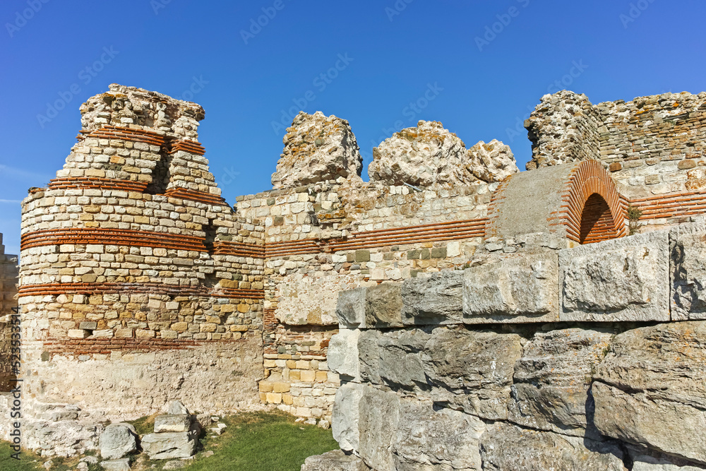 Naklejka premium Tne old town of Nessebar, Burgas Region, Bulgaria