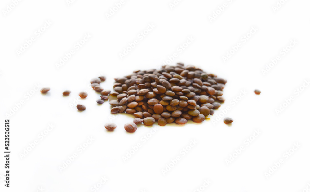 Isolated uncooked lentil with the selective focus. Good for any project. Isolated uncooked lentil with the selective focus. Good for any project.