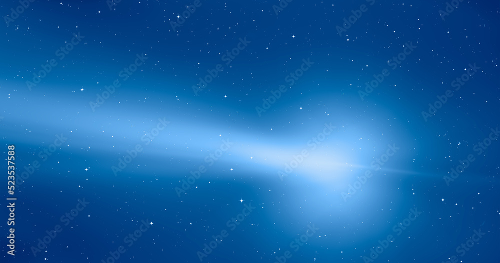 Comet on the space 