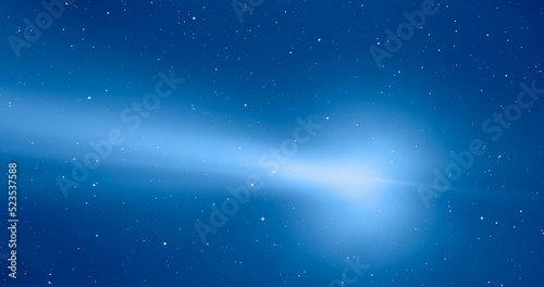 Comet on the space "Elements of this image furnished by NASA"