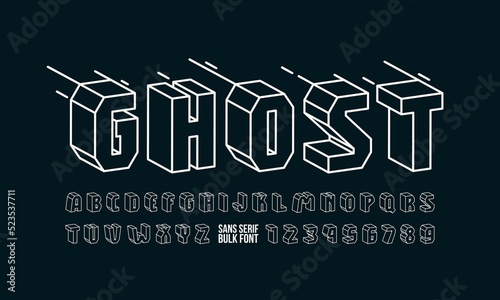 Bulk sans serif font