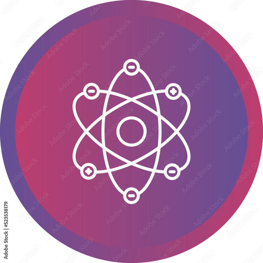 Atom Structure Icon Atom Structure Icon