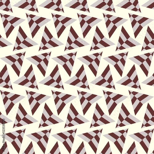 Geometric seamless pattern with light dark triangle vector. flat vector pattern for wall interior decoration