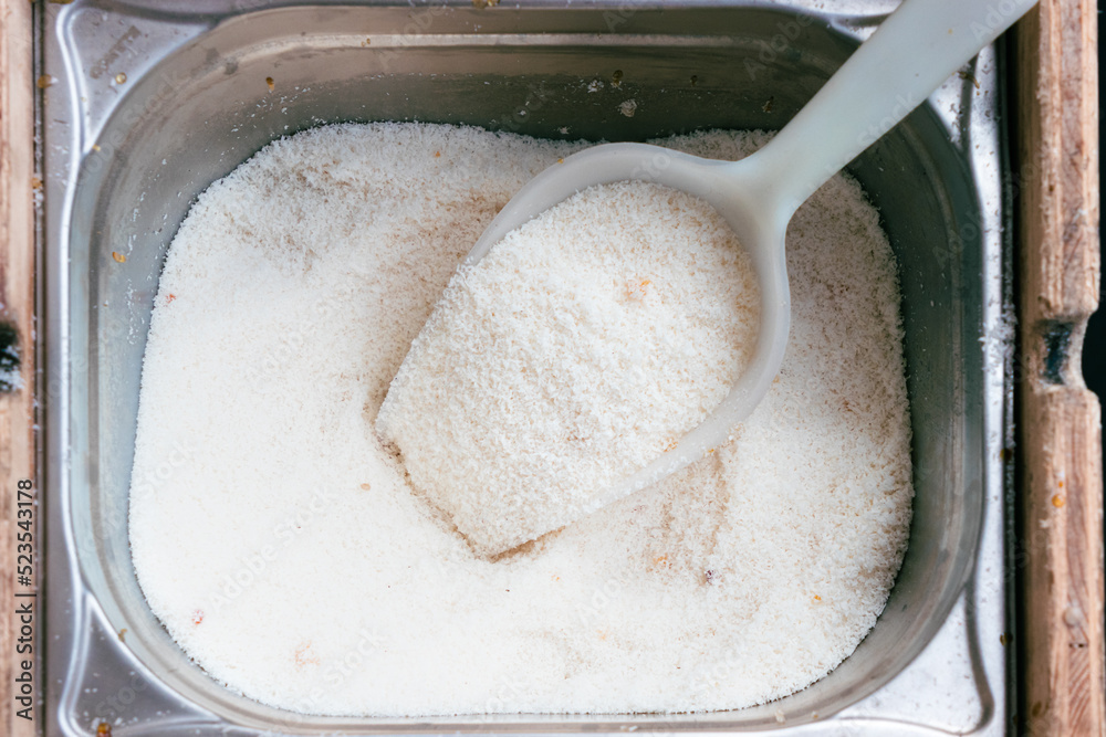 coconut powder in a box coconut powder in a box