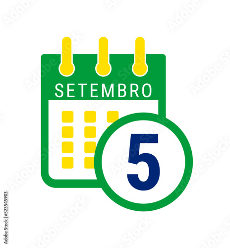 Brazilian September 5 calendar date. Portuguese September 5 calendar date. Days from September 5. Today is the September 5. Portugal and Brazilian calendar date 5 September.