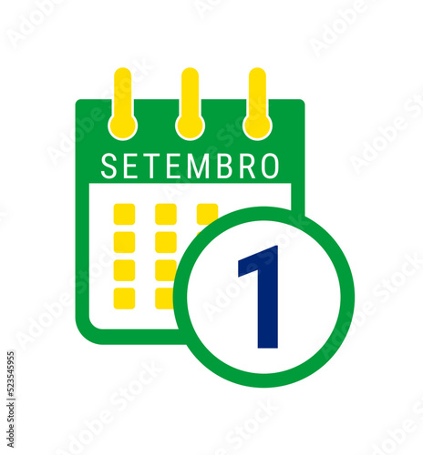 Brazilian September 1 calendar date. Portuguese September 1 calendar date. Days from September 1. Today is the September 1. Portugal and Brazilian calendar date 1 September.