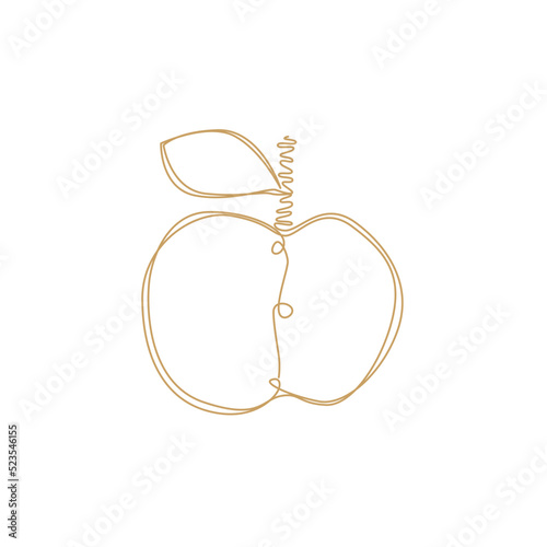 icon Line Art Simple Line Apple