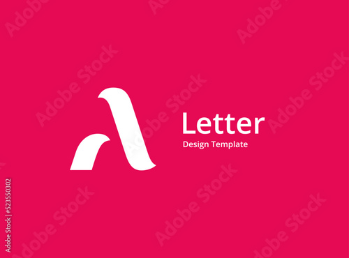 Letter A logo icon design template elements