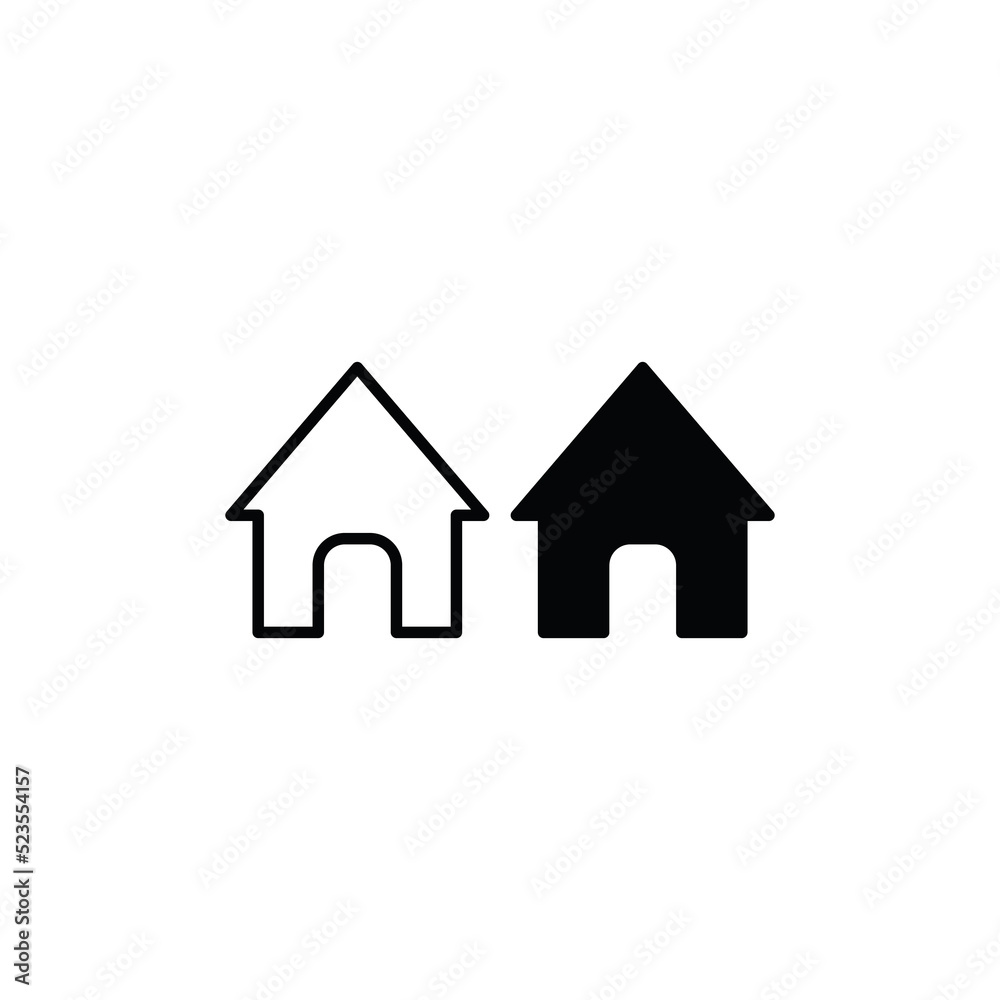 Home icon vector. House sign Home icon vector. House sign