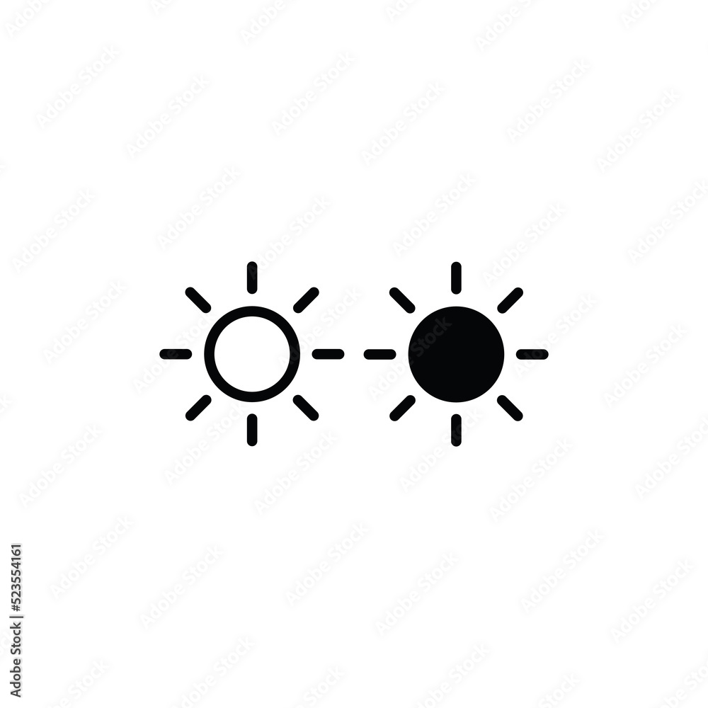 Fototapeta premium Sun icon vector. Sunshine sign