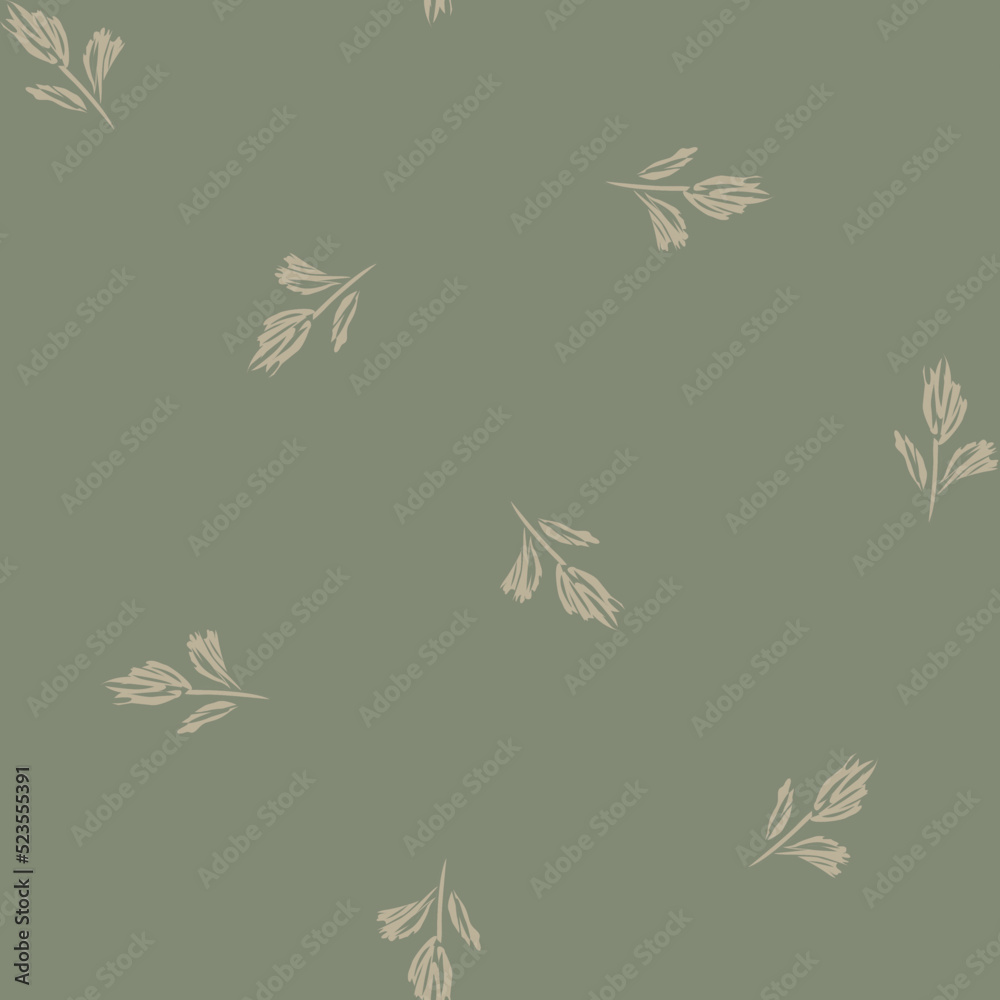 Floral Brush strokes Seamless Pattern Design