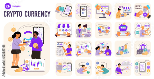 Crypto Currency Compositions Set
